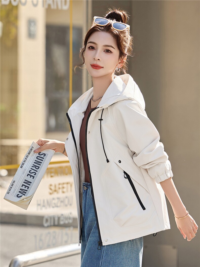 现货！现货！2026年春秋新款休闲宽松减龄短款外套女,女装短外套,以桐