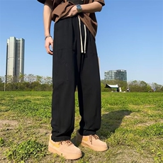 工装裤男韩版潮流束脚帅气文艺2026夏季新款ins宽松长裤K3751-P39，男装工装外套，星座412