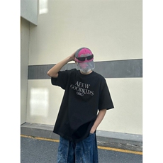 M540-P35夏季美式复古潮流宽松休闲百搭时尚短袖圆领T恤男女同款，男装T恤，星座617A-1（原B318A）
