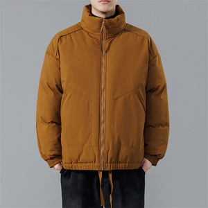 现货冬季美式休闲加厚雪山外套夹克立领纯色三防户外工装棉服图片
