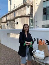 撞色西装4色，女装西装，欧妮卡蒂蔓