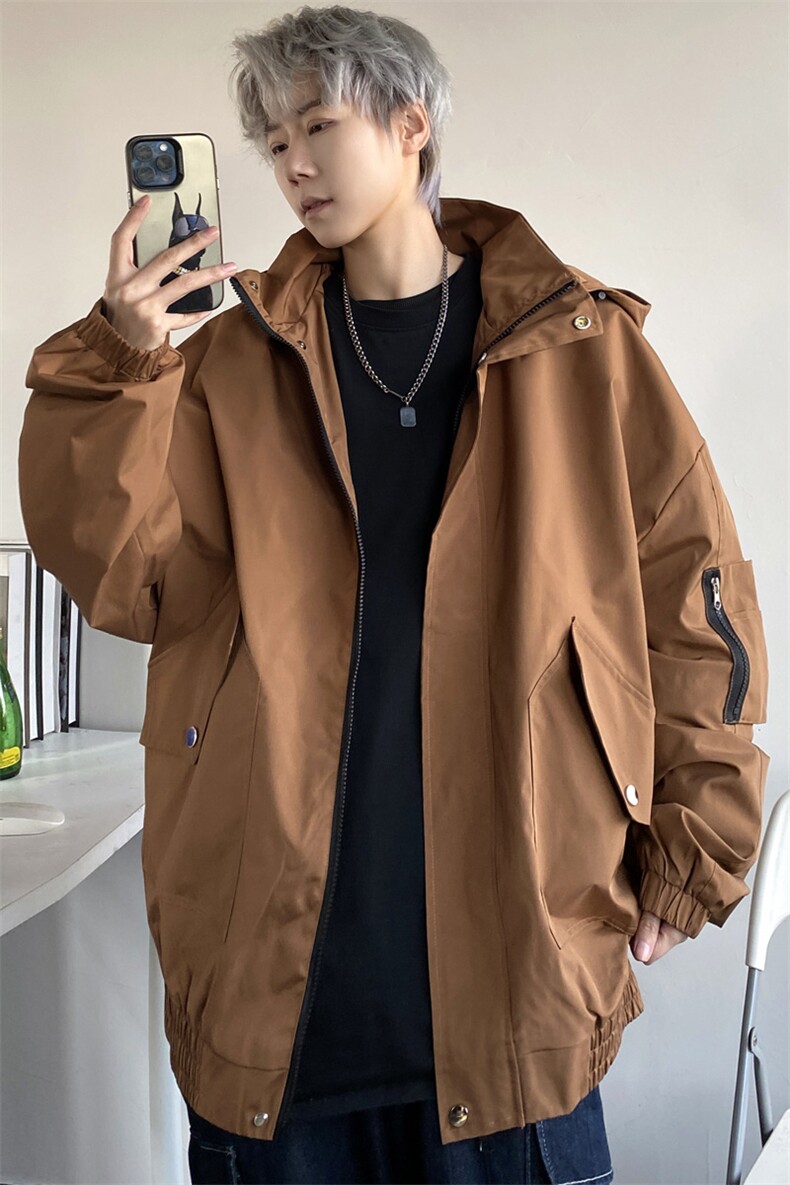 冲锋衣男款户外登山服山系外套防风防水连帽夹克J2501P85控118,男装夹克,电商A157