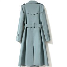 时尚女装风衣BLYC8082优雅气质长款外套修身显瘦设计，女装风衣，笃写