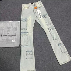 牛仔裤男修身小脚网红破洞补丁拼接潮男浅色裤子春季AM652P70，男装牛仔裤，星座1013-5