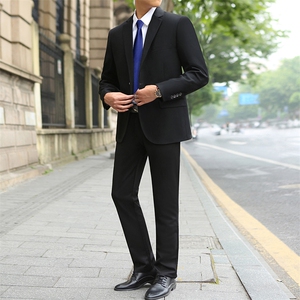 XS-9XL西服套装男士三件套西装职业正装结婚礼服加大码189款图片