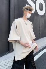 男装抗皱印花短袖t恤潮牌假两件上衣男生体恤XZ514-2-202449-P58，男装T恤，星座514-2(原B239)