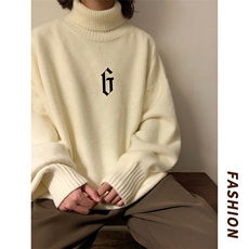 高质量！秋冬季高领毛衣男士加绒加厚翻领针织衫男毛衣FL84-P45，男装针织衫/毛衣，电商B367