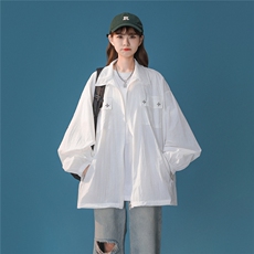 1中性无影墙风工装大口袋防晒衣女户外潮牌防晒服FS77006P50控78，男装夹克，星座226-2