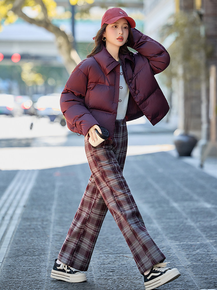 水衣源2767款时尚纯色短款洋气加厚保暖羽绒服女冬季潮品,女装羽绒服,水衣源