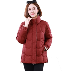 时尚新款撞色立领棉衣棉服修身显瘦保暖外套，女装棉衣/棉服，婷思杰（原婷想服饰）