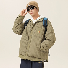 2025冬季新款男日系潮牌立领白鸭绒羽绒服加厚外套棉衣YR56-F205，男装羽绒服，电商A101（原外27）
