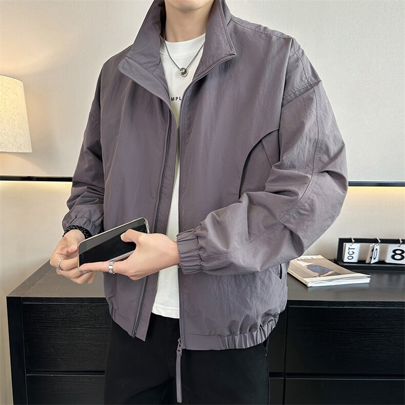 2026店主风春季简约休闲立领棒球服时尚潮流夹克外套男965-P85,男装夹克,电商A413