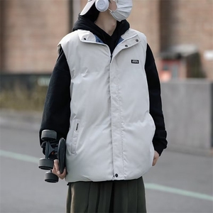 日系复古纯色服秋冬美式户外机能防水立领马甲背心男 W6280-P54图片