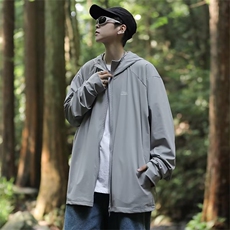 情侣防晒衣夏薄款连帽衣服潮牌日系户外防紫外线外套男W4913-P36，男装防晒衣，星座412