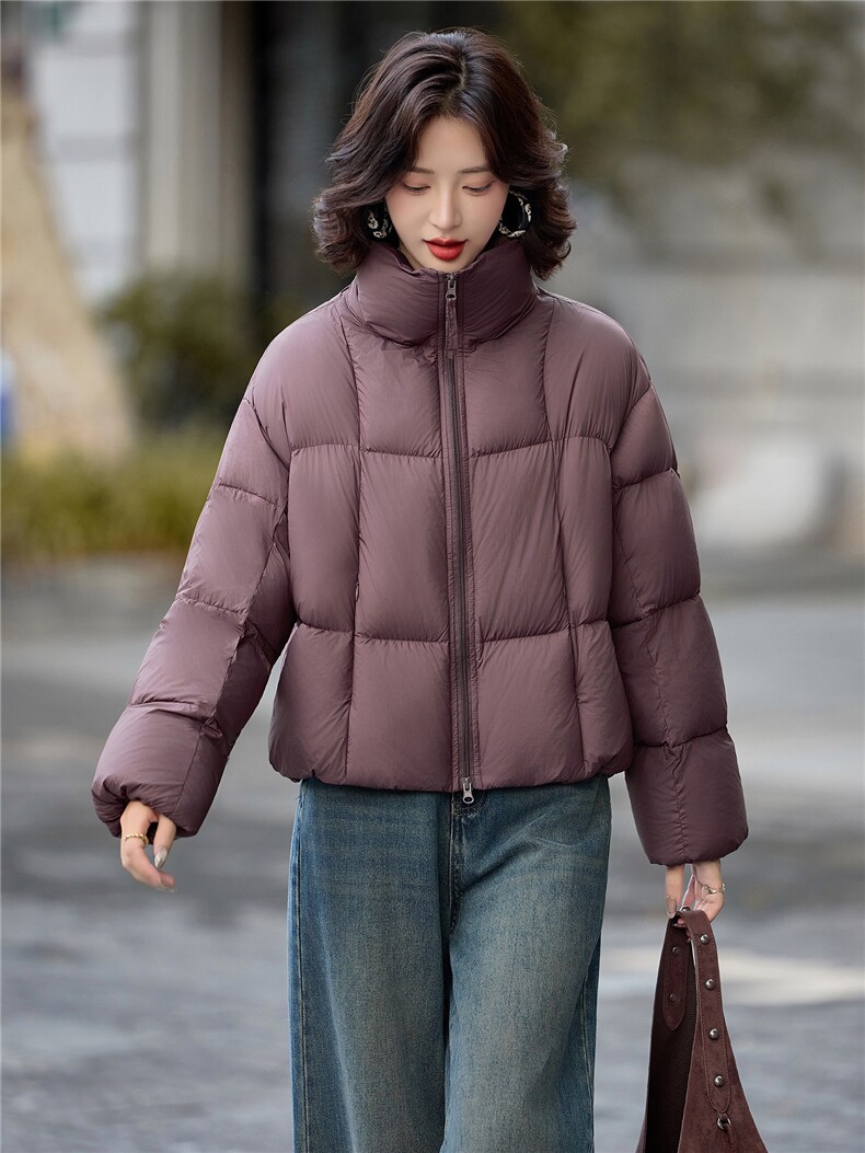 现货2025新款羽绒服短款泡芙时尚保暖外套,女装羽绒服,仟媚宠