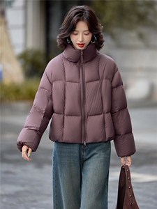 现货2025新款羽绒服短款泡芙时尚保暖外套图片