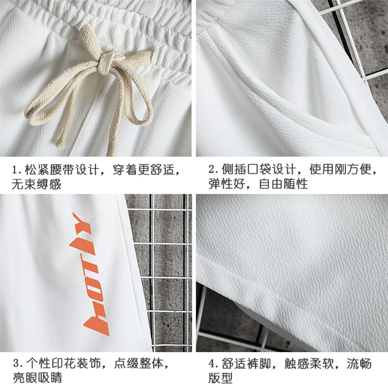 MK37006-P15冰丝短裤男士大码宽松休闲五分裤男运动中裤网格,男装休闲裤,电商A040A