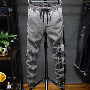 M-9XL 男大码弹力束脚牛仔裤 5032-1_209-P65图片