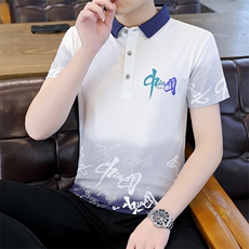保罗男士短袖T恤翻领半袖薄款2023夏季新款中年商务休闲polo衫男，男装T恤，电商B212（原钱塘6029）