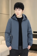 秋冬季加绒加厚夹克男韩版高端帅气短款棉服冬装休闲连帽棉衣外，男装棉衣，星座1206（原A206）