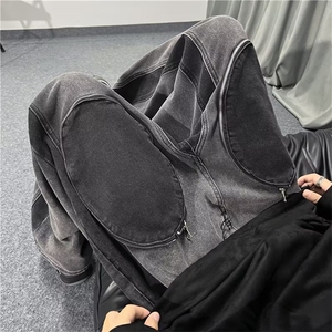 218-1-P60-KT298新款时尚休闲潮男百搭宽松牛仔裤图片