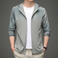 2023新款防晒衣男中青年男士防晒衣户外运动薄款透气上衣男装外套，男装夹克，电商B212（原钱塘6029）