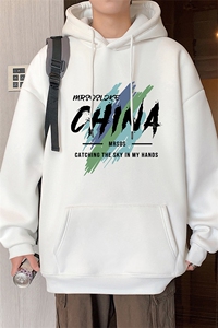 CM139连帽卫衣重磅纯棉大码外套图片