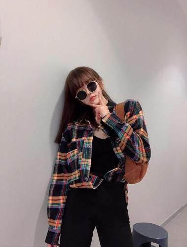 2021年春季格子衬衫新品，女装衬衫，尚映