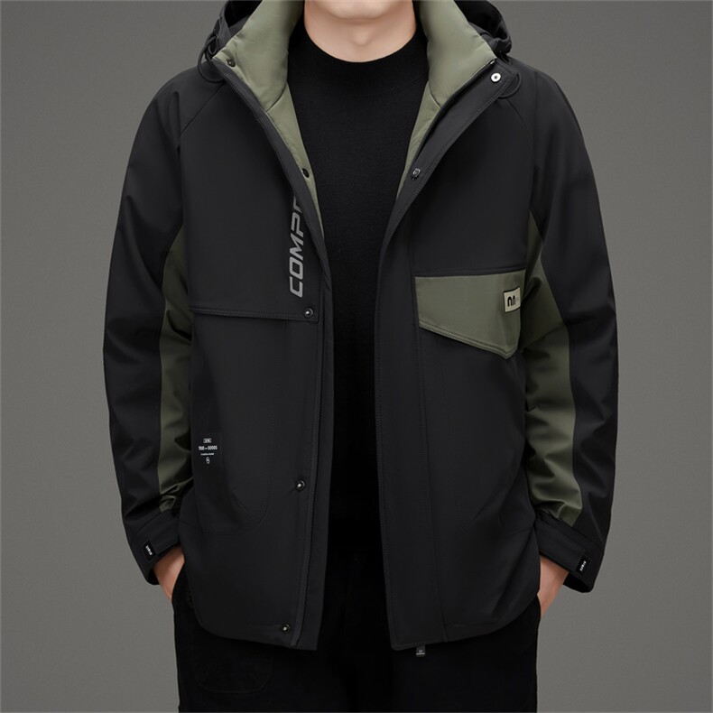 新款男士羽绒服短款冬装外套休闲户外冲锋衣加厚MJ9555-P243图片