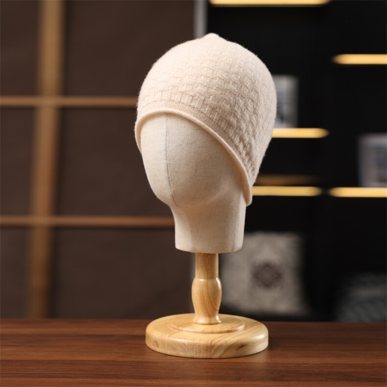 2025年春季无檐玉米粒花纹卷边帽男女通用四季可用时尚百搭，帽子，绒朵羊绒