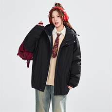 现货美式休闲加厚雪山棉衣夹克外套立领纯色三防户外工装棉服，男装夹克，电商A486