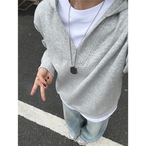 【现货】美式复古宽松假两件卫衣男女设计感长袖网图TX227-特P39