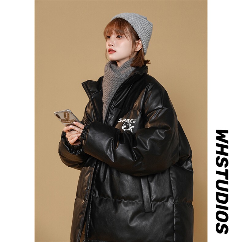 2025冬季新款加厚款PU皮棉服情侣棉袄超XZ102A-4-5139-P115,男装棉衣,星座211-2