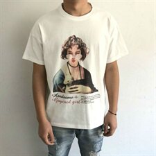 714-1-T087-p35男新款港风宽松短袖棉麻数码印花体恤Am，男装T恤，星座1404-3