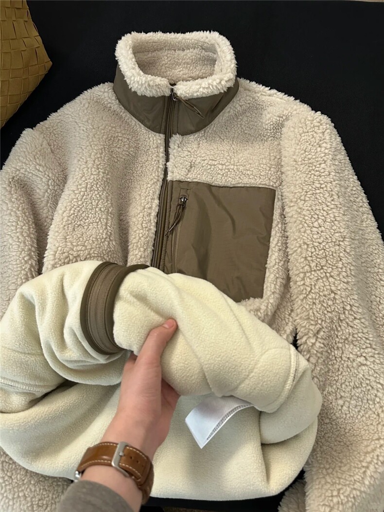 秋冬新款羊羔毛外套GS04-P85成分100聚酯纤维,女装短外套,星座1302