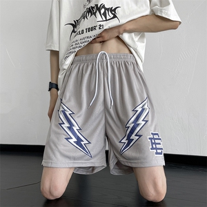 黑色短裤男款运动篮球休闲五分裤高街ins潮流宽松大裤衩沙滩裤夏图片