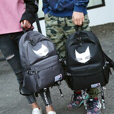 蓝色韩版高中大书包双肩包男潮流帆布旅行背包电脑包，鞋类箱包，星座510A-2