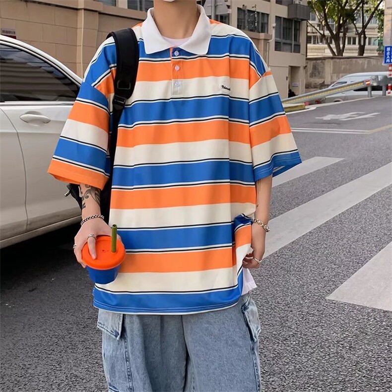 男春季polo潮流时尚休闲短袖T08P27图片