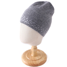 秋冬新款纯色设计感百搭保暖帽子D23扭花边纹理35%针织帽，帽子，大洋妞羊绒二店