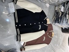 现货秋季新款拼色字母夹克棒球服外套，其它，九月