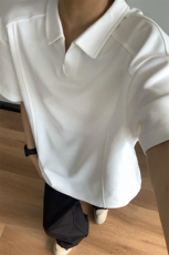 主推重磅POLO衫夏季短袖翻领半袖上衣cleanfit正肩t恤衫S419特28，男装Polo衫，电商A233-1