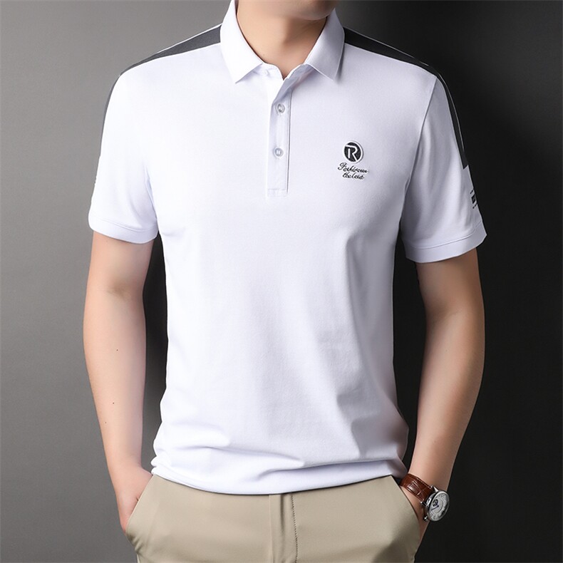 夏季Polo衫纯棉商务休闲男装短袖t恤宽松翻领半袖体恤HP88312-P60,男装Polo衫,星座1105-3