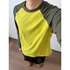 军绿拼荧光绿