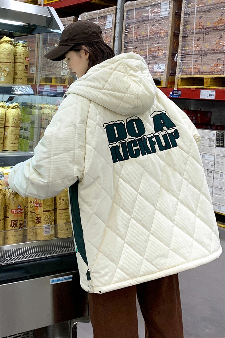 冬上新加棉个性棉服潮中性风连帽棉衣外套男女8330-P115控价158,男装棉衣,电商A441-1