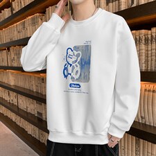 好质量！男士长袖t恤印花卫衣男秋季潮牌衣服潮流百搭W628，男装卫衣，星座815-2