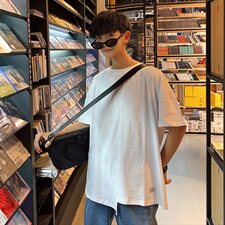 2021夏装ins拼接上衣潮流短袖T恤男宽松日系TX02/P10，男装T恤，电商D202