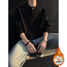 重磅320克亨利领宽松休闲卫衣男W4647JR（加绒）特P42/W4647特P35，男装卫衣，电商A007