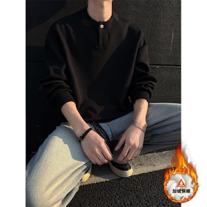 重磅320克亨利领宽松休闲卫衣男W4647JR（加绒）特P42/W4647特P35图片