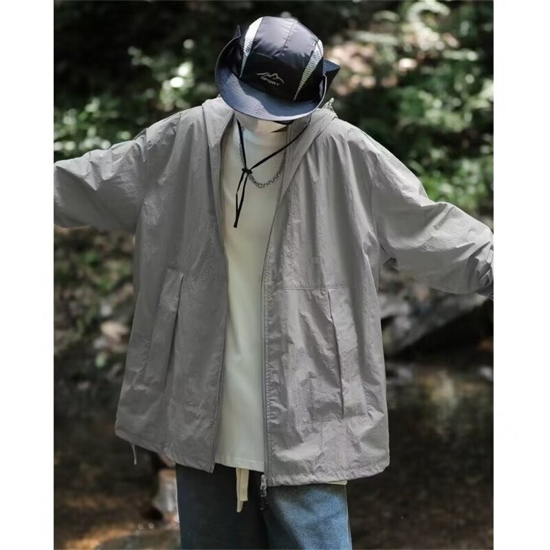 户外轻薄透气防晒衣服男女夏防紫外线连帽外套男FS107-P38有货,男装防晒衣,星座302B-2