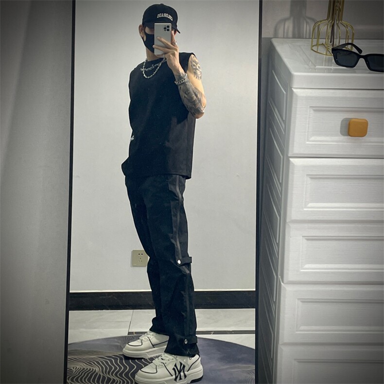 23拉链开叉机能登山冲锋裤男春夏户外工装裤JX313-P55,男装休闲裤,星座1109-3